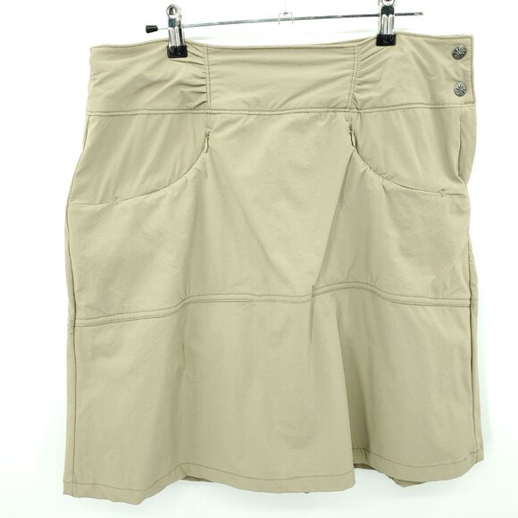 Athleta Hit The Trail Skort #405141 Sz 10 Tan/Khaki - Picture 1 of 15